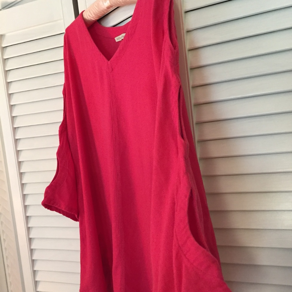 Soft Surroundings tunic cold shoulder/sleeves - Picture 3 of 8
